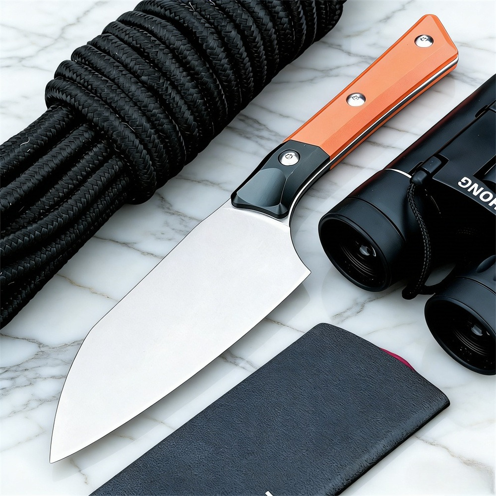 Hunting Camp Outdoor Kitchen - NEW Fixed Blade Knife D2 Balde
