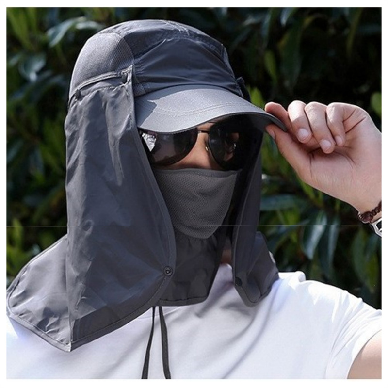 Mens Outdoor Hunting Hats - Outdoor Sun Hat UV Protection Ear