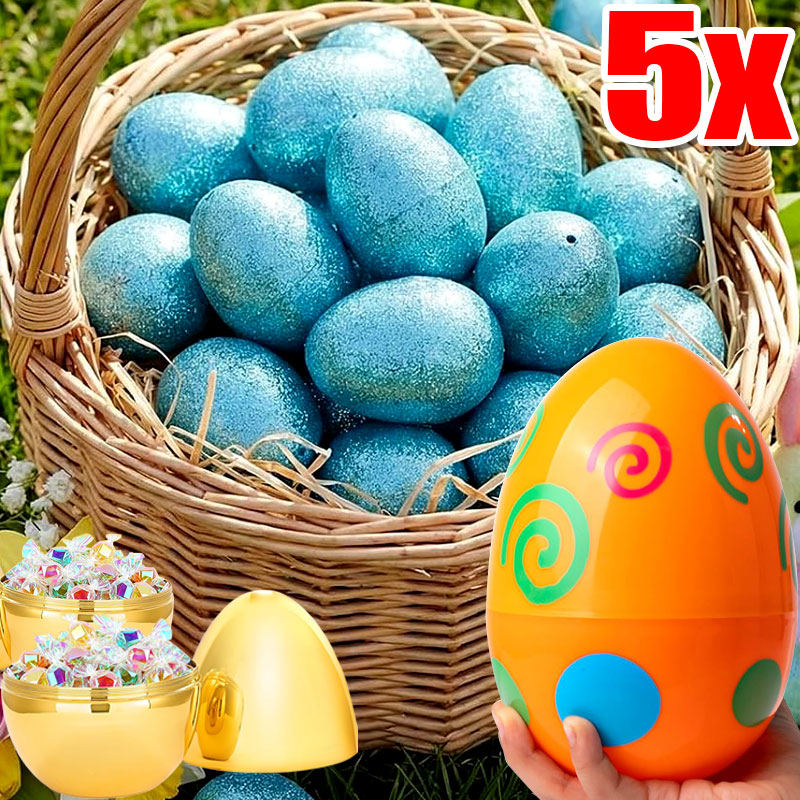 Outdoor Hunting Table - Reusable Large Easter Egg Painted Electroplated