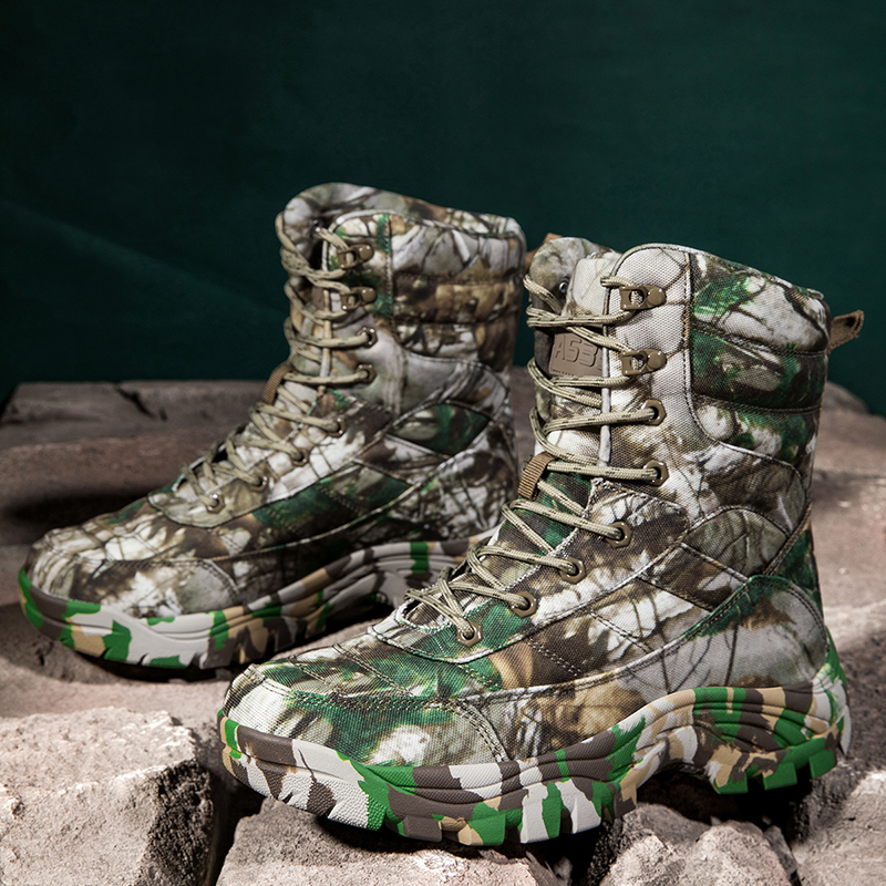 Outdoor Hunting Fabric - Men's Tactical Boots Anti Slip Outdoor
