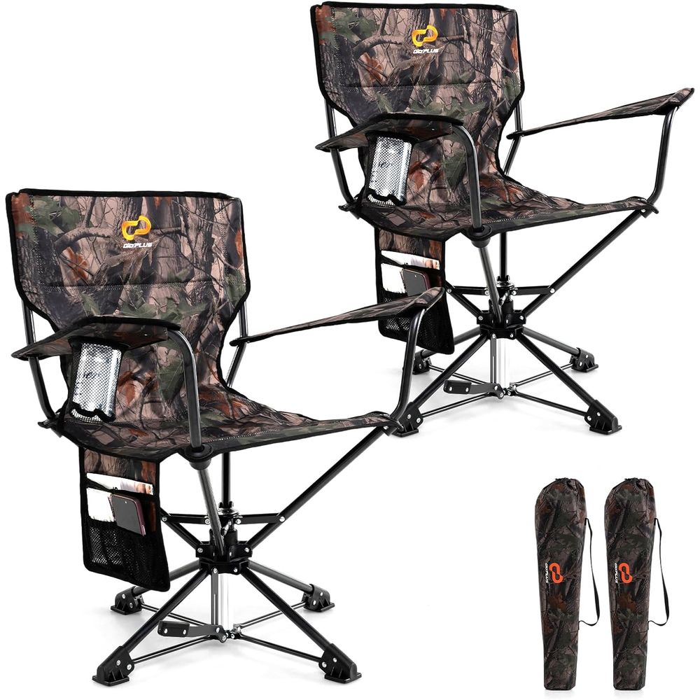 Hunting Outdoor - 360° Rotating Hunting Seat with Cup