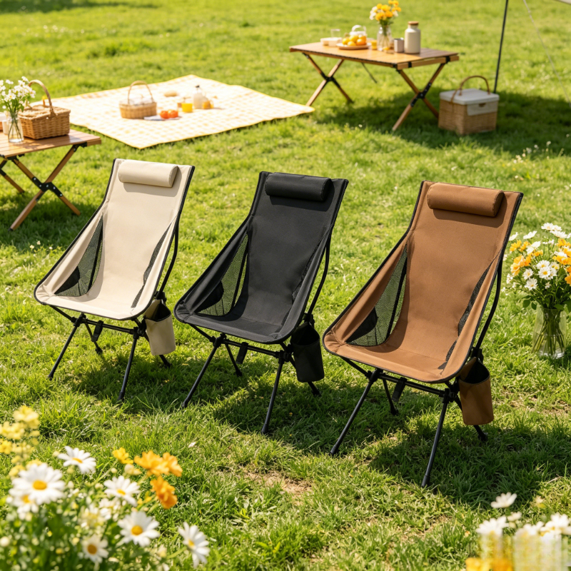 Outdoor Hunting Chair - 3 Colors Foldable High Back Camping