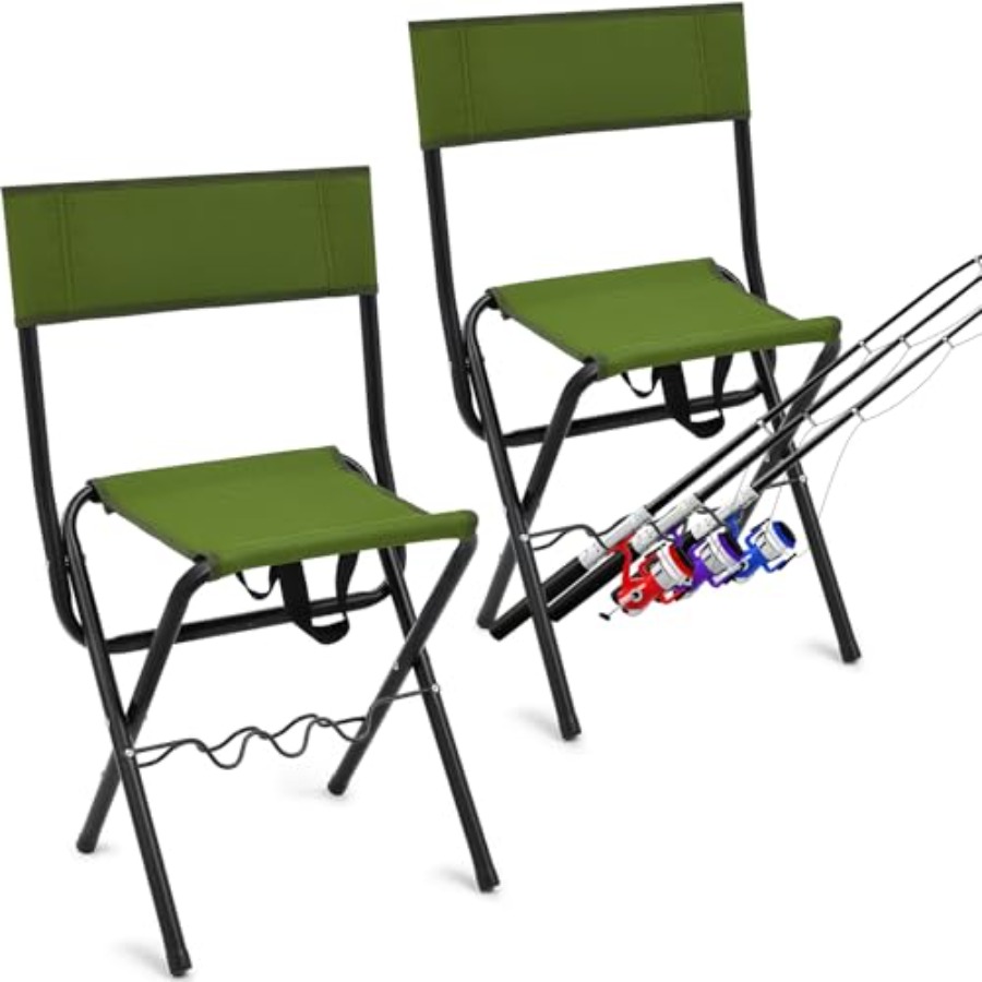 Outdoor Hunting Chair - 2 Pcs Summer Folding Fishing Chair