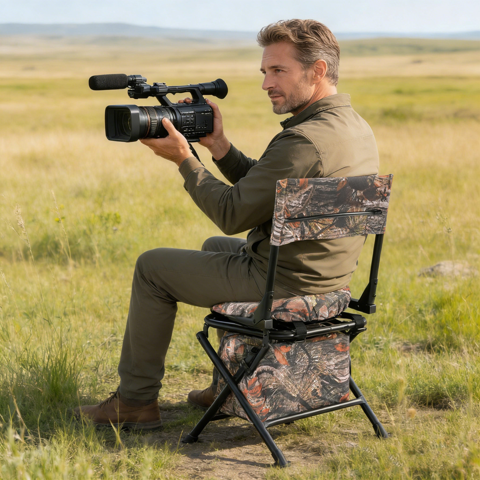 Outdoor Hunting Chair - Swivel Hunting Chair Outdoor Camping Chair