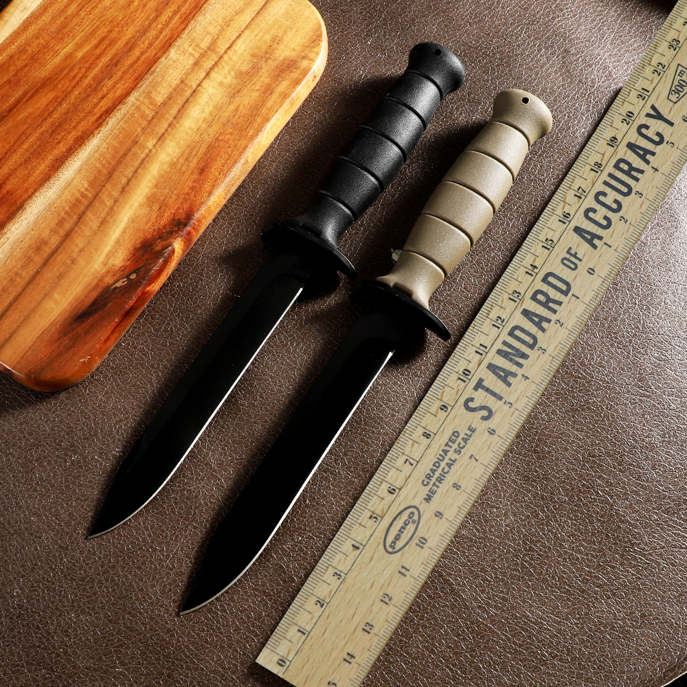 Hunting Camp Outdoor Kitchen - Fixed knife 440C steel knife outdoor