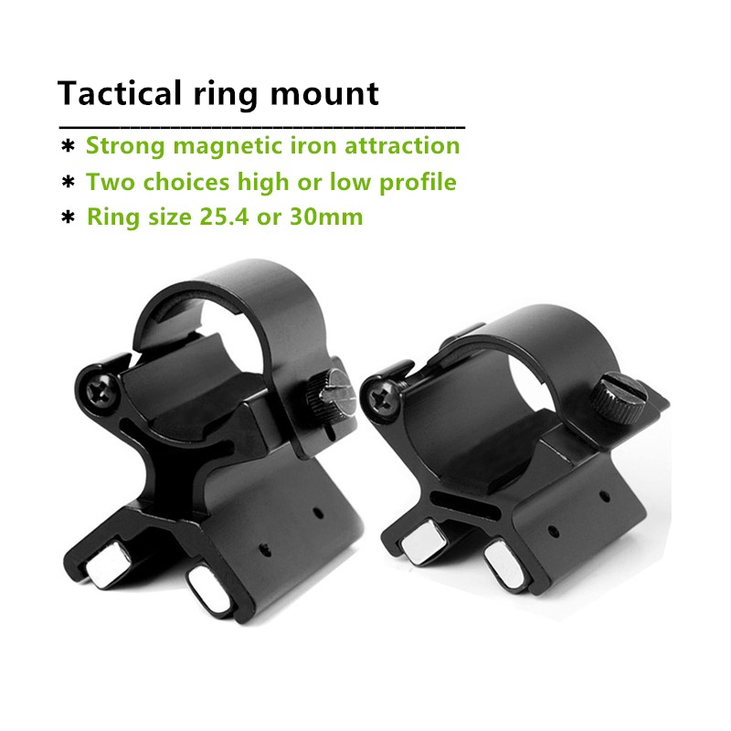 Hunting Outdoor - Tactical Adjustable Aluminum 25.4mm Scope Flashlight