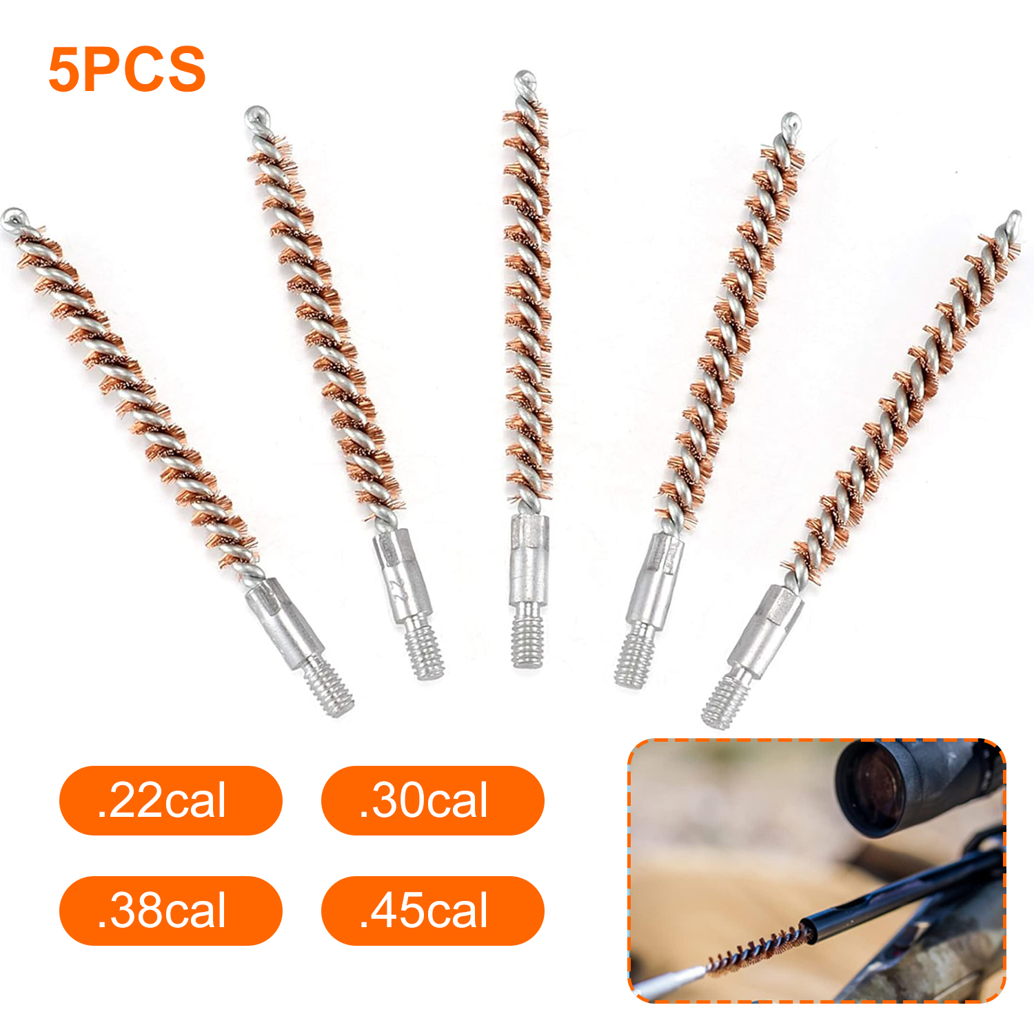 5Pcs/Set Gun Cleaning Brush Ki - Gun Cleaning Rod review and price