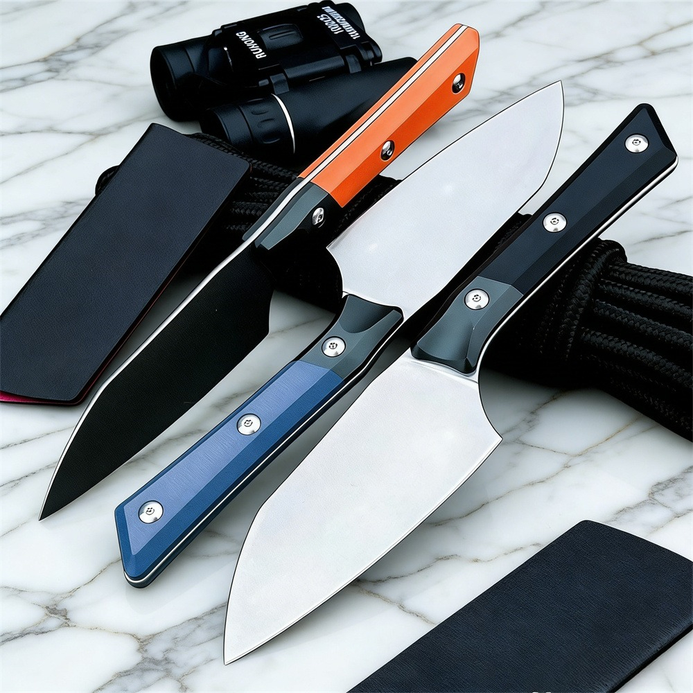 NEW Fixed Blade Knife D2 Balde - Hunting Camp Outdoor Kitchen review and price