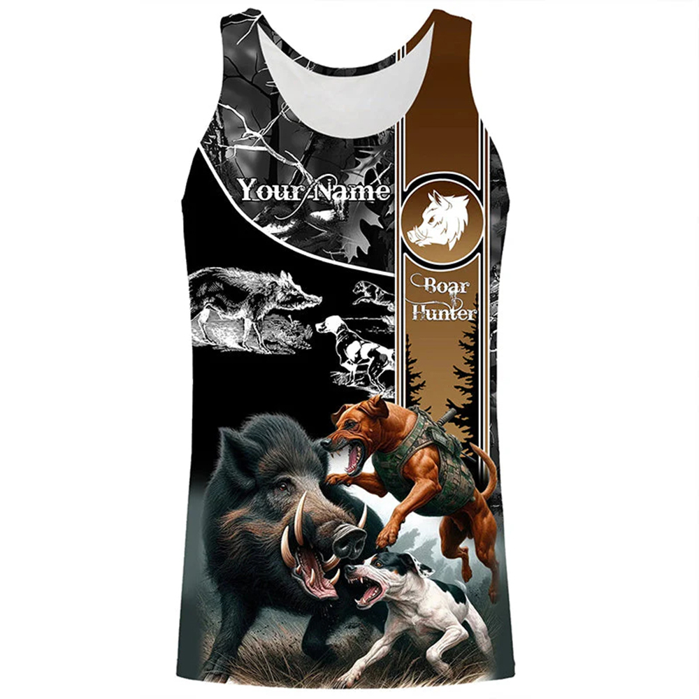 Custom Name Boar Hunter Tank T - Wildman Hunting & Outdoor Polokwane review and price