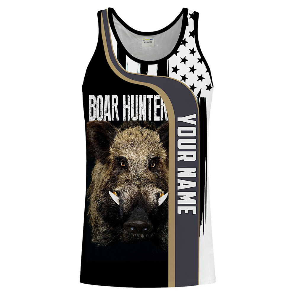 Custom Name Boar Hunter Tank T - Wildman Hunting & Outdoor Polokwane review and price