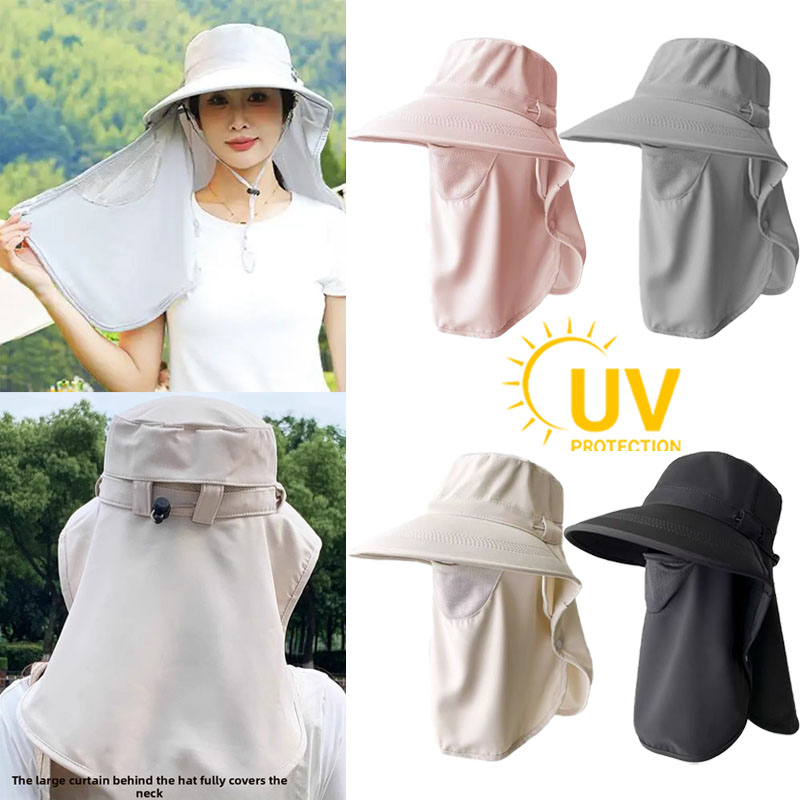 Summer Sun Hats with Face Mask - Mens Outdoor Hunting Hats review and price