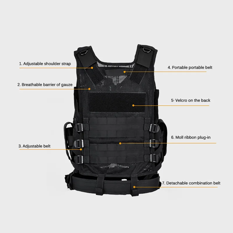 Adjustable Molle Tactical Vest - Hunting Outdoor Game review and price
