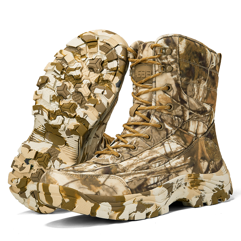Men's Tactical Boots Anti Slip - Outdoor Hunting Fabric review and price