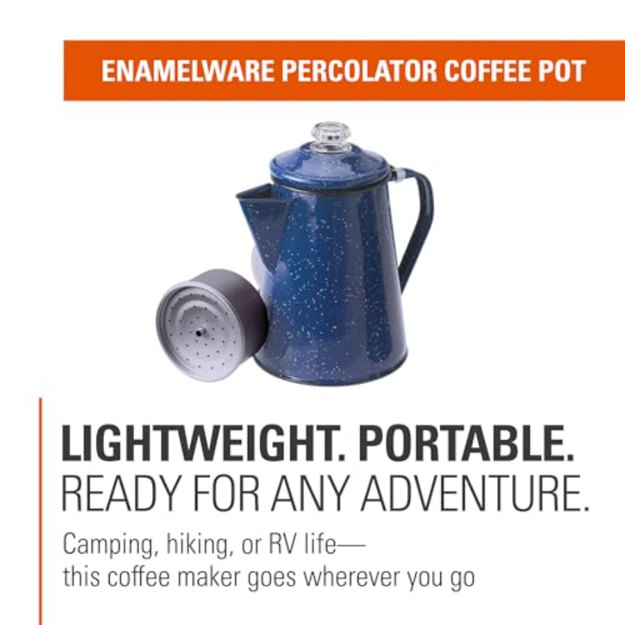 Percolator Coffee Pot Enamelwa - Hunting Camp Outdoor Kitchen review and price