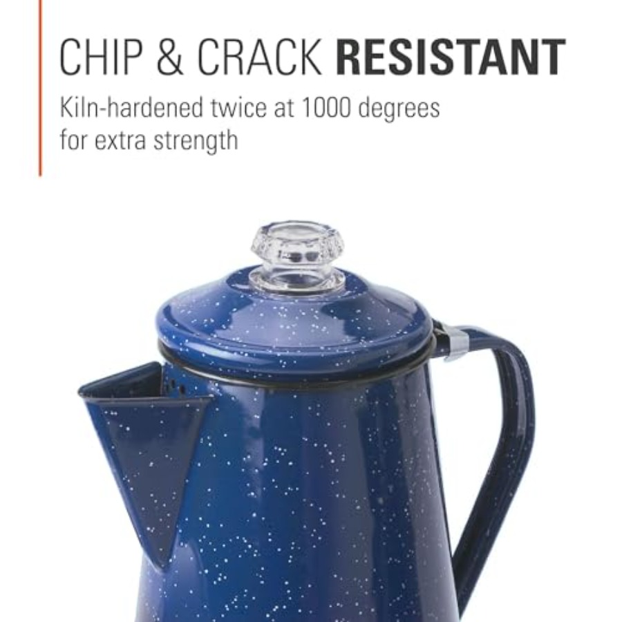 Percolator Coffee Pot Enamelwa - Hunting Camp Outdoor Kitchen review and price