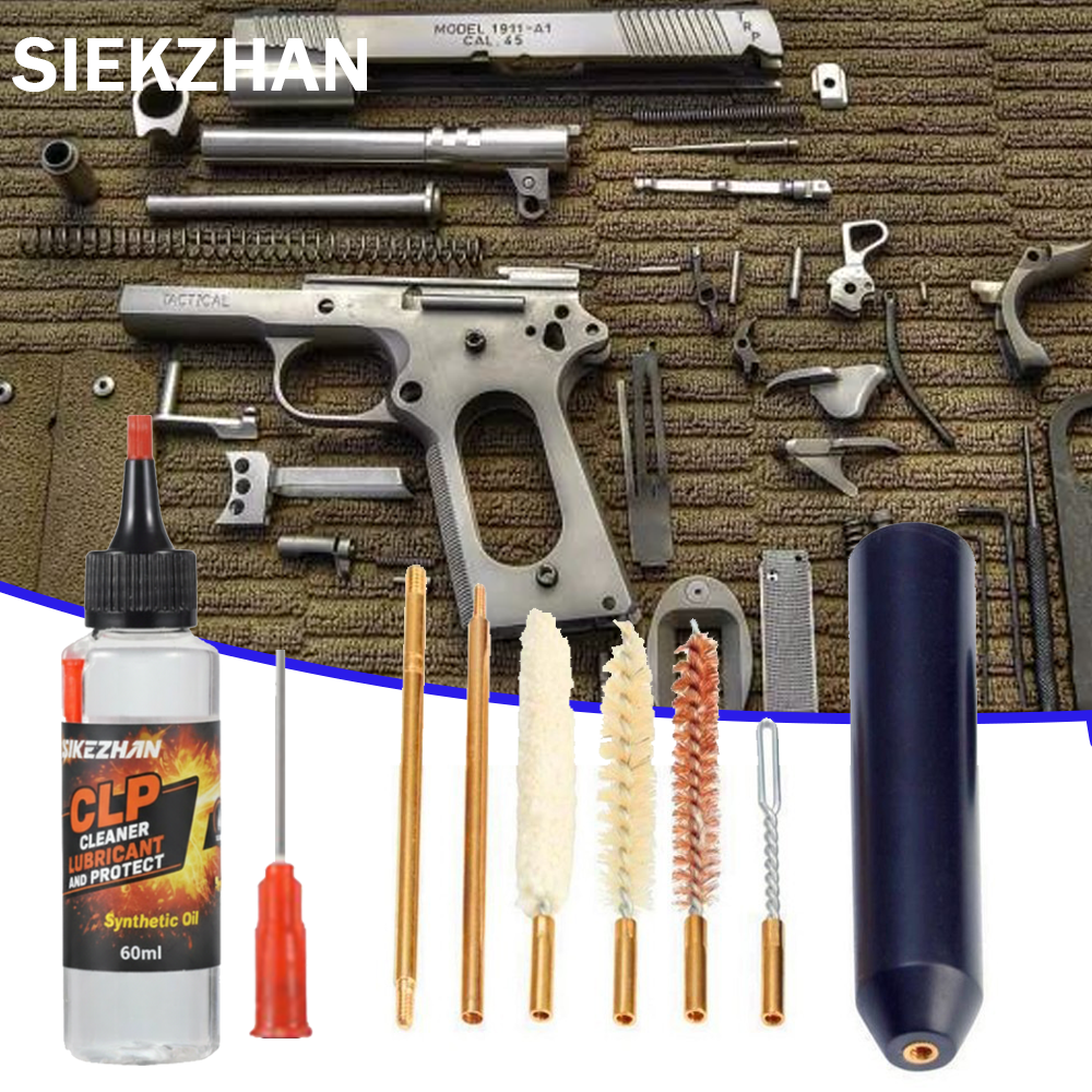 8Pcs/Set Hand Gun Rod Brush Po - Gun Cleaning Rod review and price
