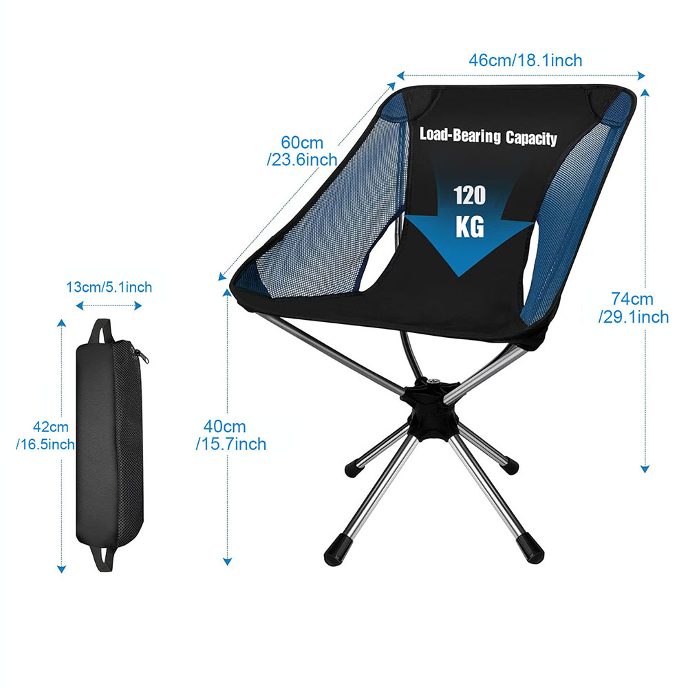 Folding Camping Chair 360° Rot - Outdoor Hunting Chair review and price