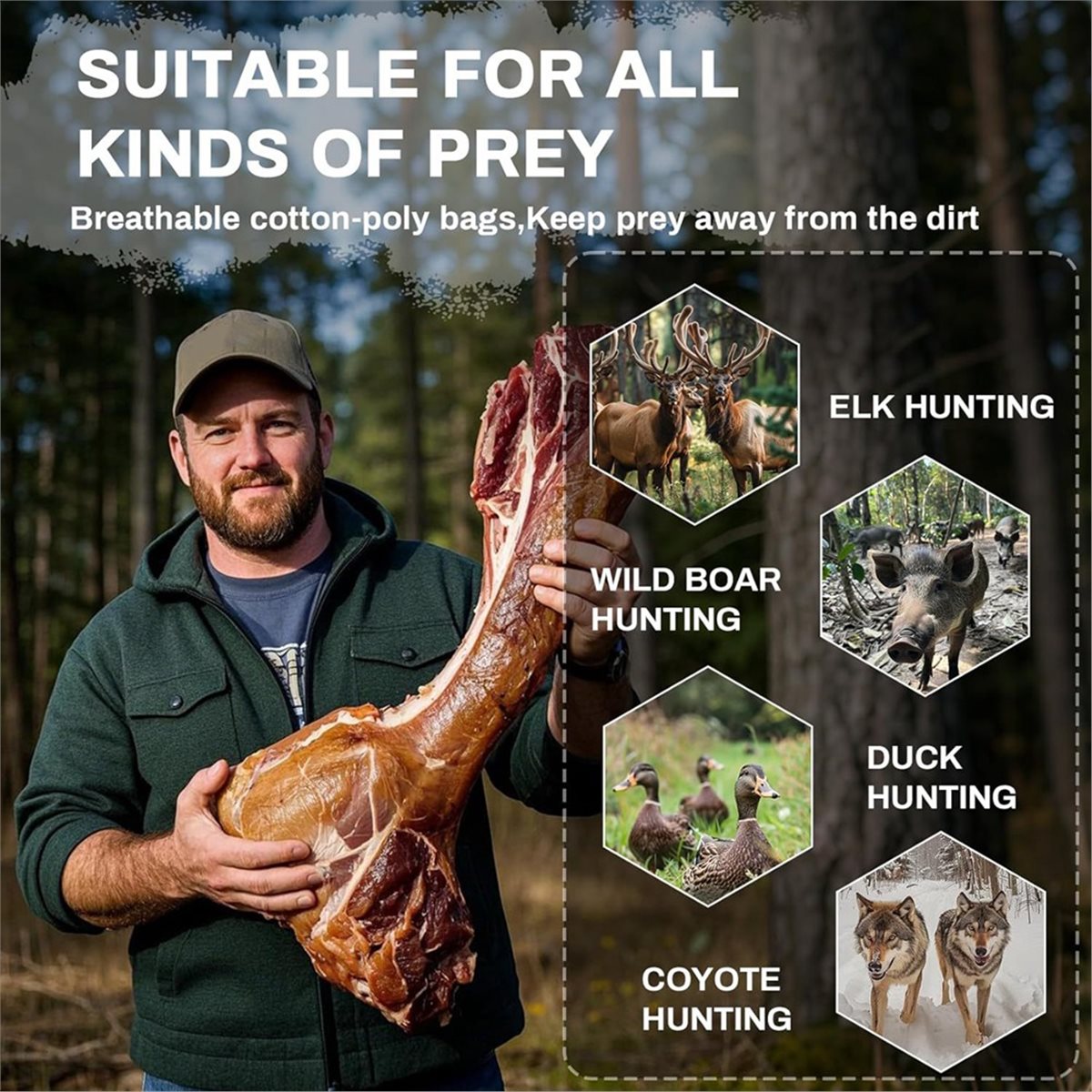 Game Bags Hunting Meat Bags, 5 - Game Bag Meat Hunting review and price