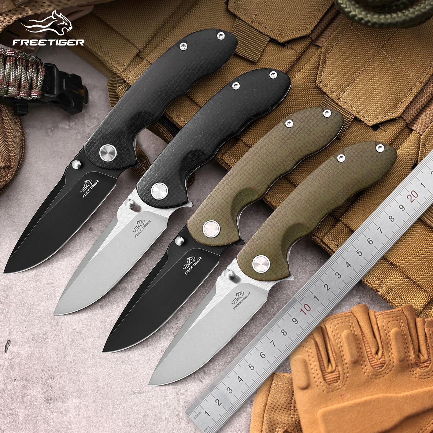 FREETIGER New Folding Knife wi - Hunting Camp Outdoor Kitchen review and price