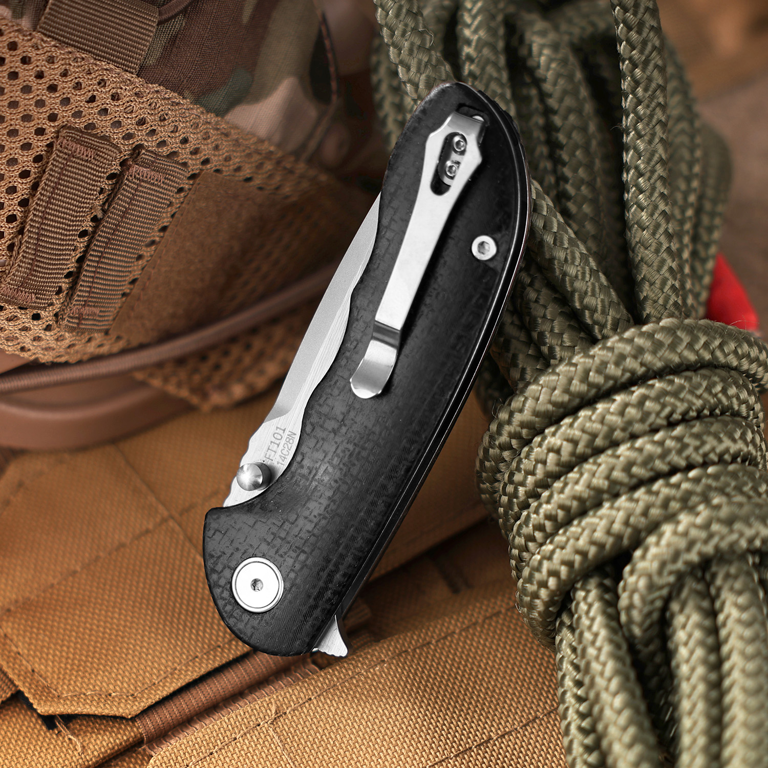 FREETIGER New Folding Knife wi - Hunting Camp Outdoor Kitchen review and price