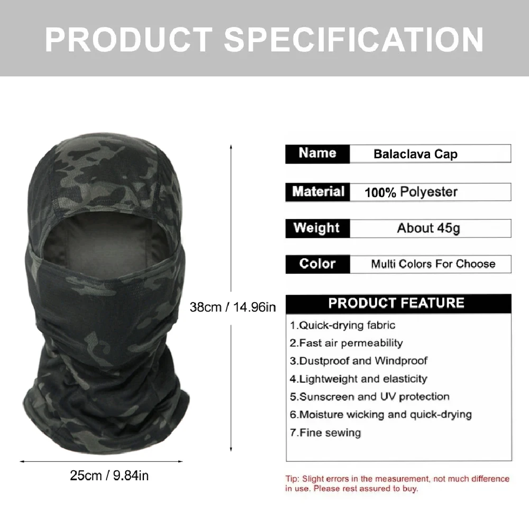 Camouflage Balaclava Hat Cycli - Mens Outdoor Hunting Hats review and price