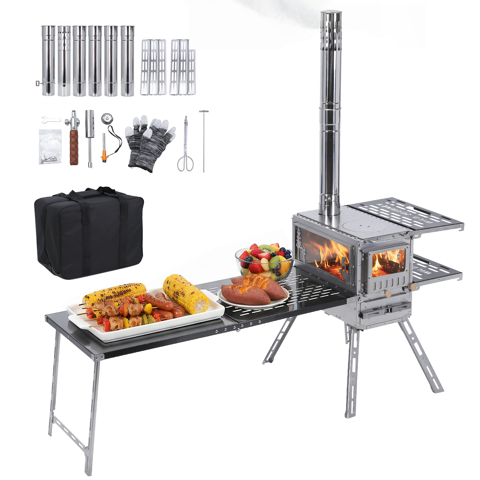 Portable  Stoves with Oven & C - Outdoor Hunting Table review and price