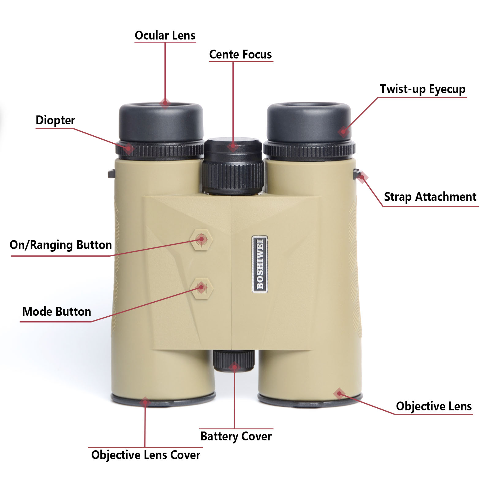 BOSHIWEI 10x42 Laser Rangefind - Rangefinder Laser Hunting review and price