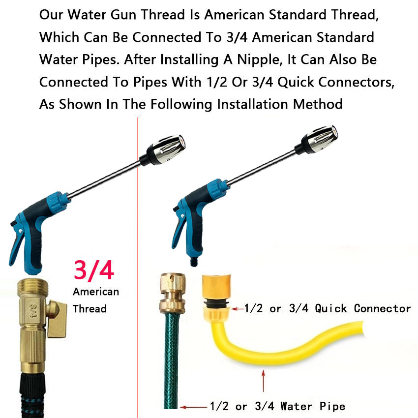 High-pressure Car Washing Wate - Gun Cleaning Rod review and price
