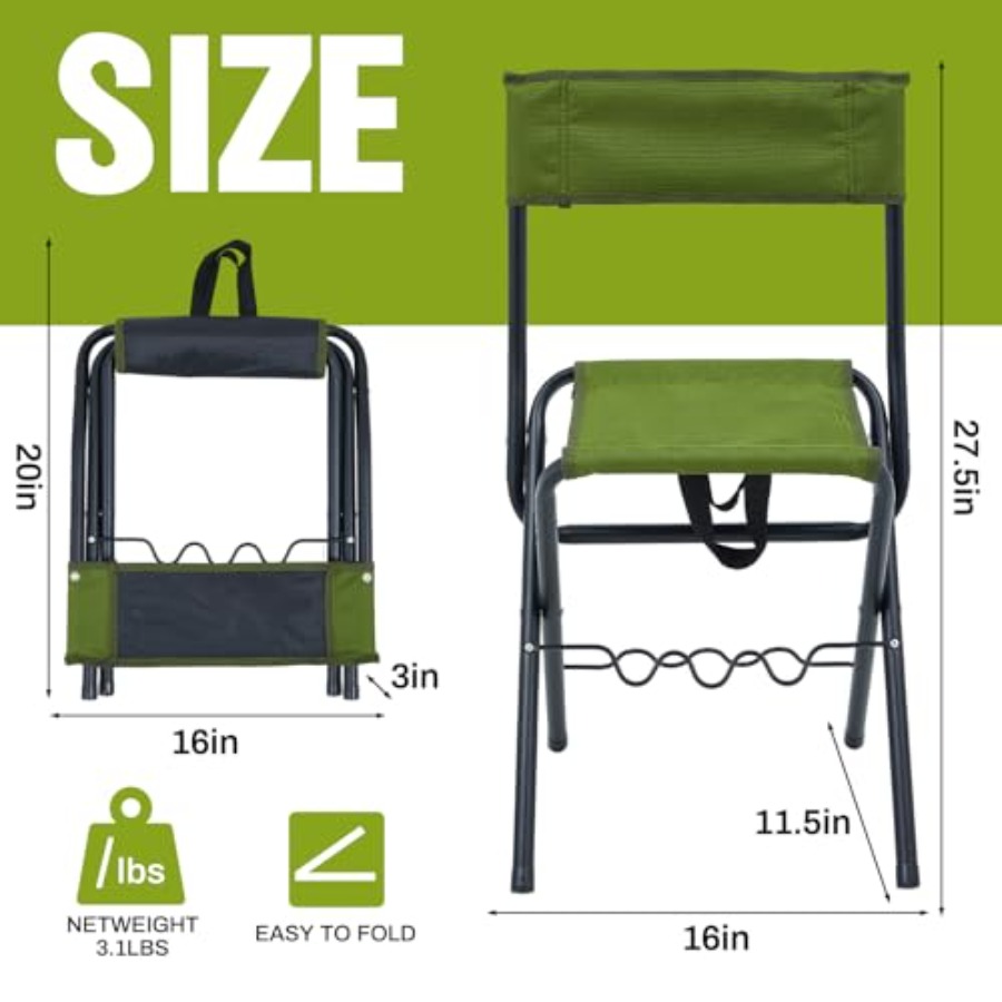 2 Pcs Summer Folding Fishing C - Outdoor Hunting Chair review and price