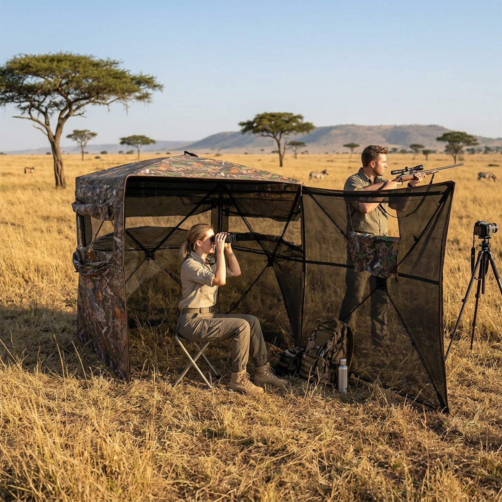 Camouflage Pop-Up Hunting Blin - Hunting Outdoor review and price