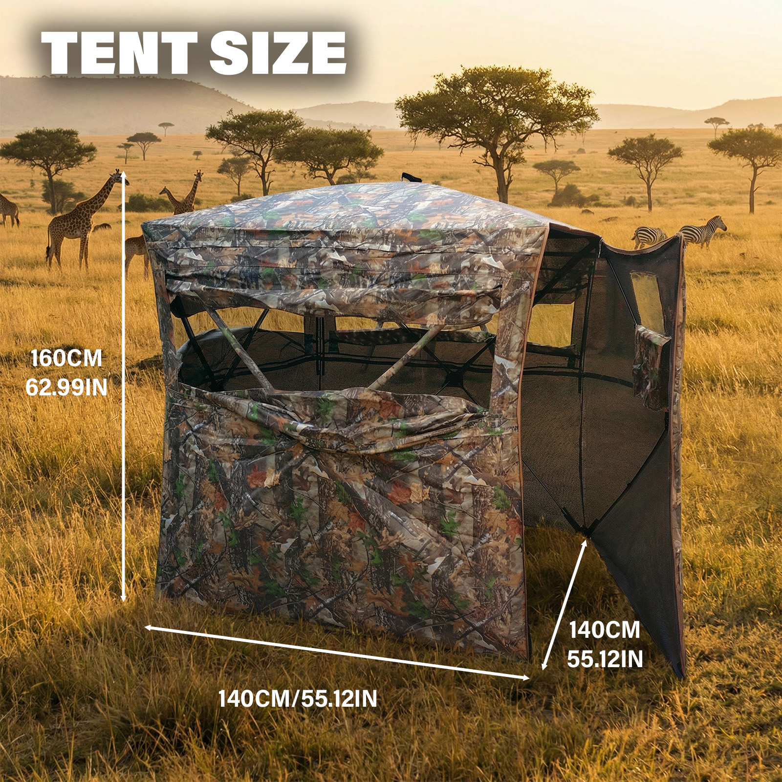 Camouflage Pop-Up Hunting Blin - Hunting Outdoor review and price