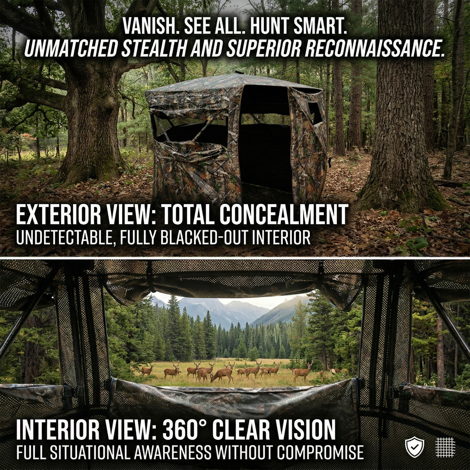 Camouflage Pop-Up Hunting Blin - Hunting Outdoor review and price