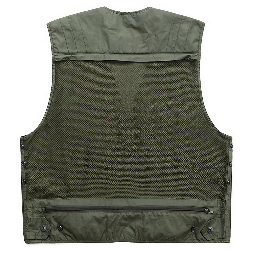 Men Fishing Vest 10 Pockets Br - Outdoor Hunting Fabric review and price