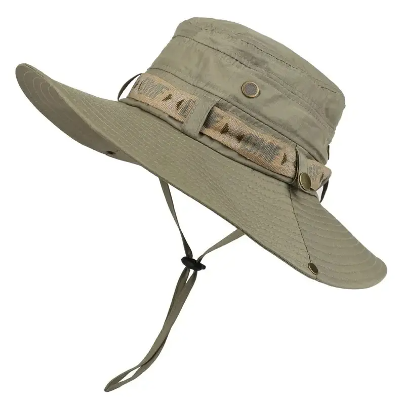 Summer Men Bucket Hat Outdoor  - Mens Outdoor Hunting Hats review and price