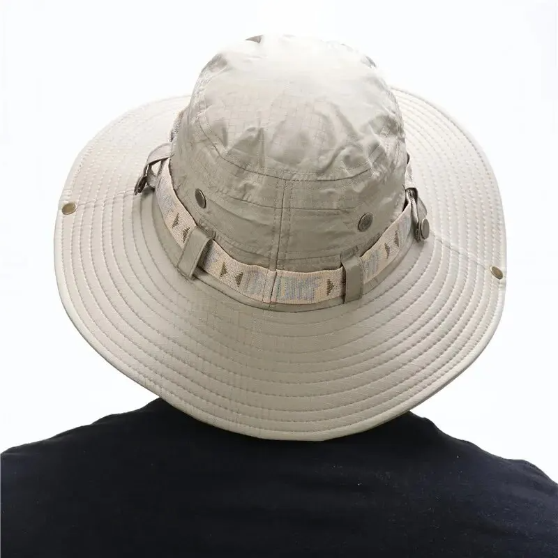 Summer Men Bucket Hat Outdoor  - Mens Outdoor Hunting Hats review and price