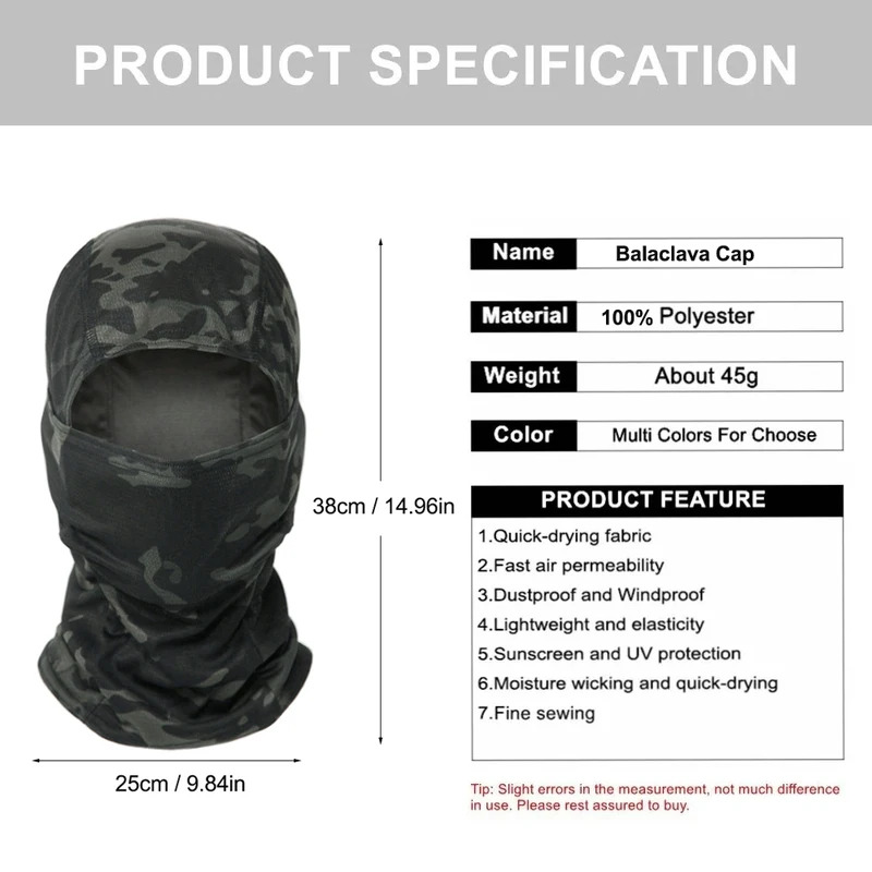 Camouflage Balaclava Hat Cycli - Mens Outdoor Hunting Hats review and price