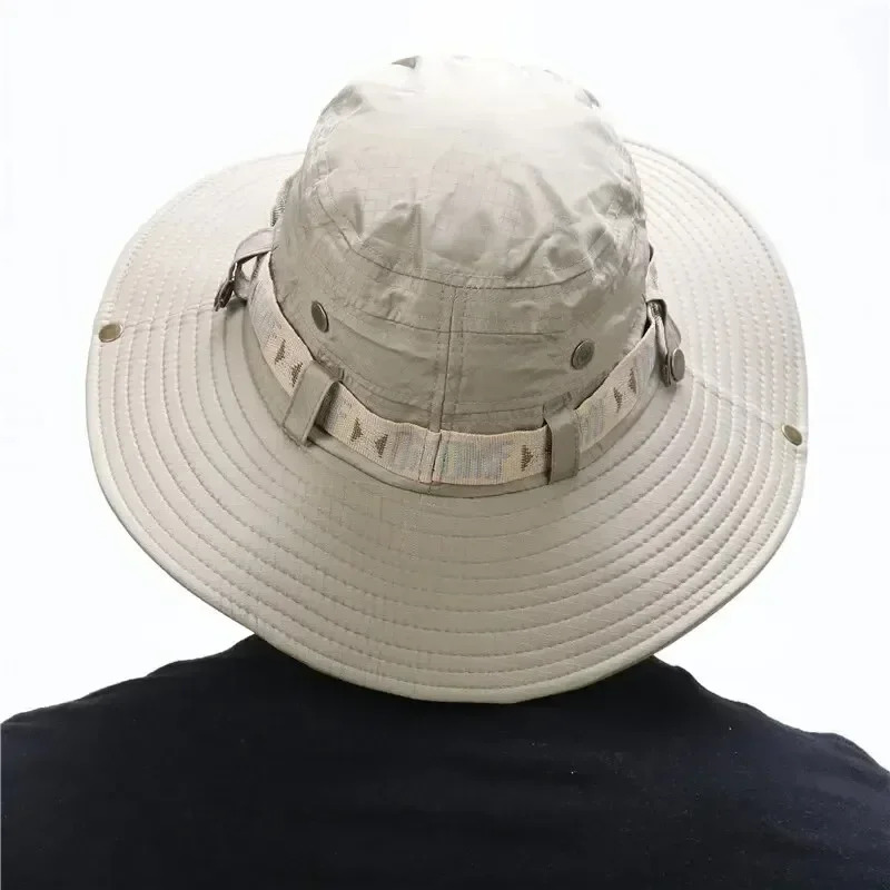 Summer Men Bucket Hat Outdoor  - Mens Outdoor Hunting Hats review and price